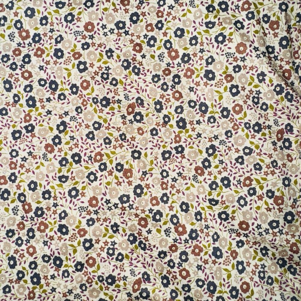 J.Crew Liberty Art Fabric Speckle Flower Floral Slim Short Sleeve Button Shirt - Picture 2 of 7